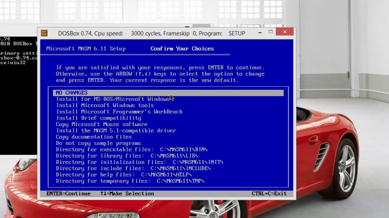 Install MASM611 on Windows 7/8 (64bit)