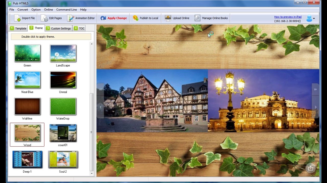How to create E-magazine with turning pages created from a pdf