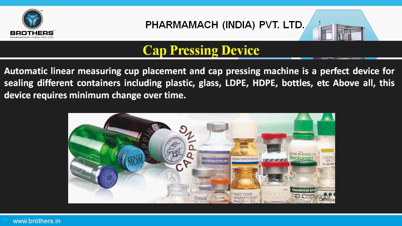 Industrial Applications of Bottle Capping Machines - www.brothers.in