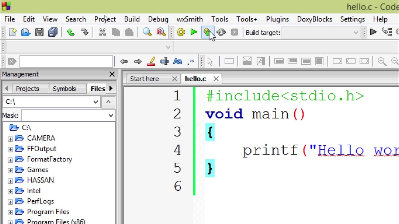 Hello world c program - learn c programming p2