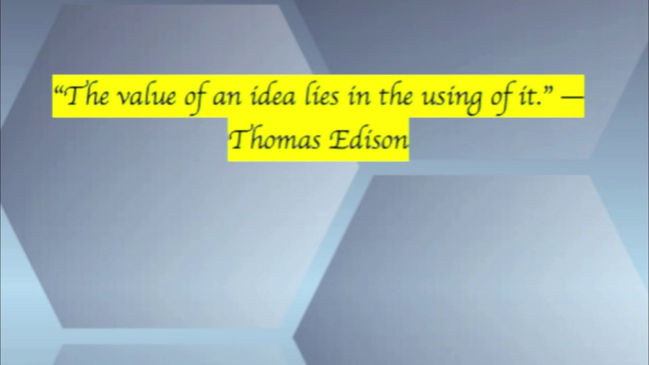Thomas Edison quote shared by Antonio Velardo