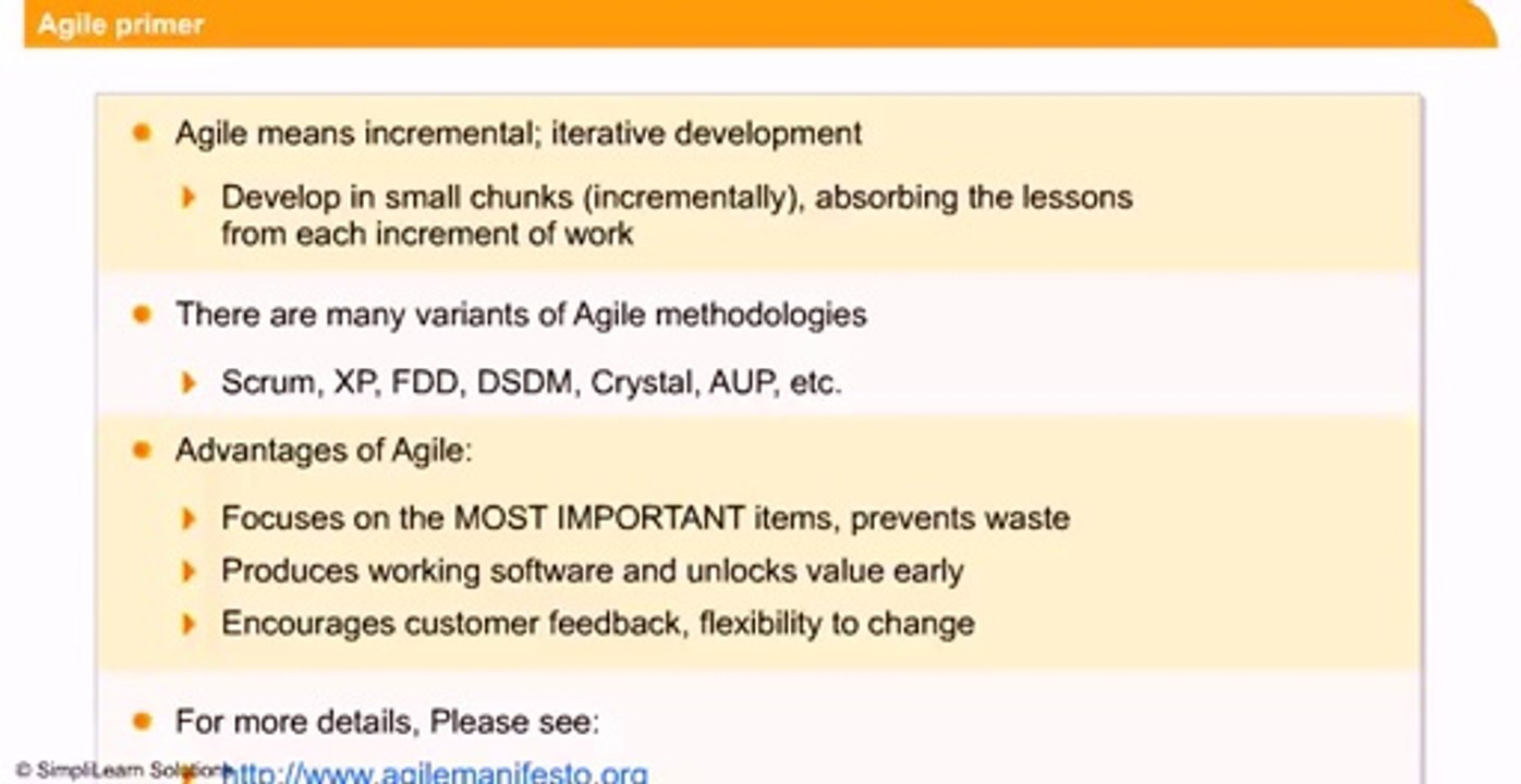 Agile and Scrum Certification Training