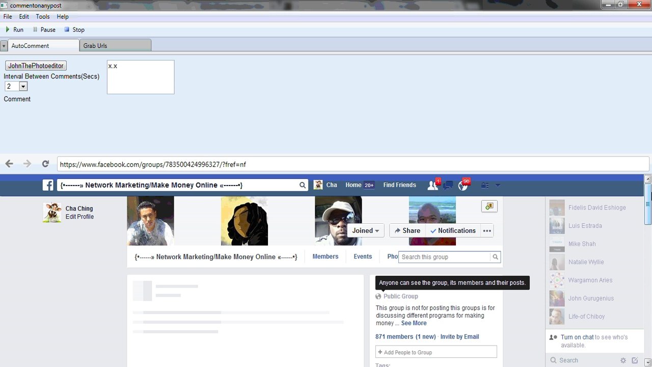 Auto Comment to Bump Facebook Group Posts 🔄