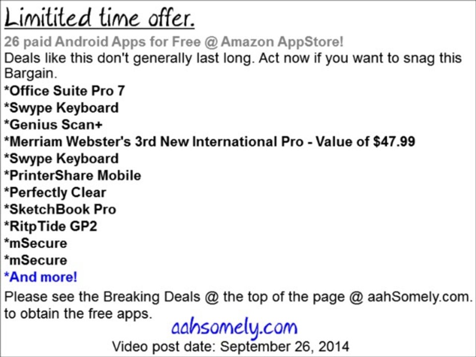 26 paid Android Apps for Free!