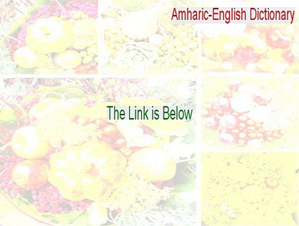 Amharic-English Dictionary Keygen (Amharic-English Dictionaryamharic-english dictionary 2015)