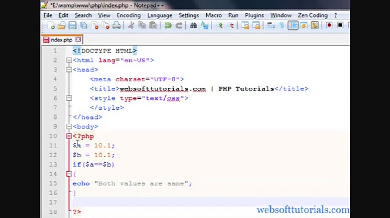 Php tutorials in Urdu & Hindi - 17 - Difference between double and triple equals in php