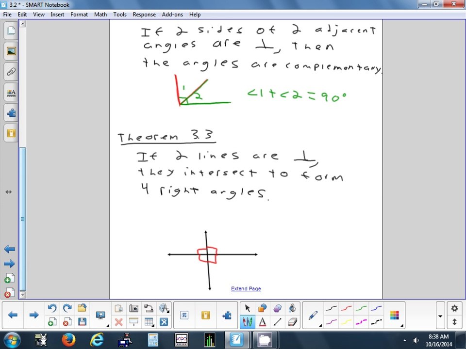 3.2 Proof & Perpendicular Lines 10-16-14