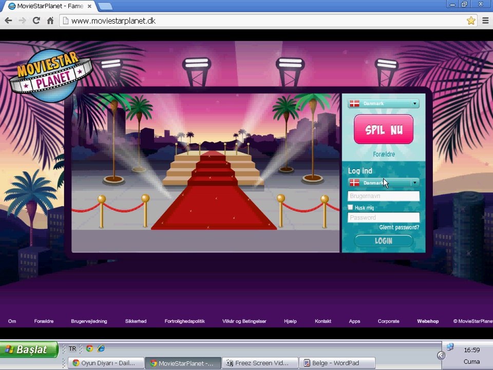 Moviestarplanet Oyununa Kayıt