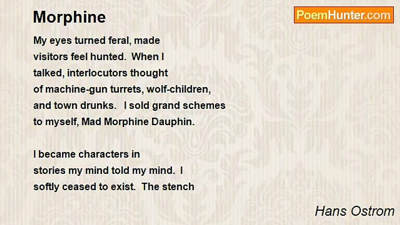 Hans Ostrom - Morphine