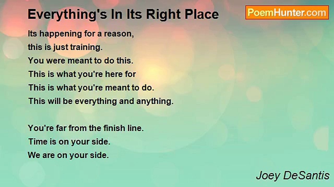 Joey DeSantis - Everything's In Its Right Place