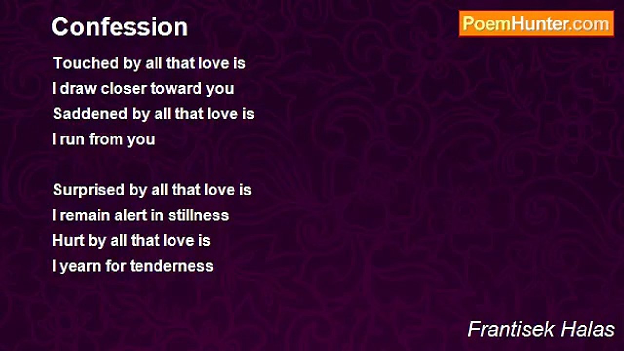 Frantisek Halas - Confession