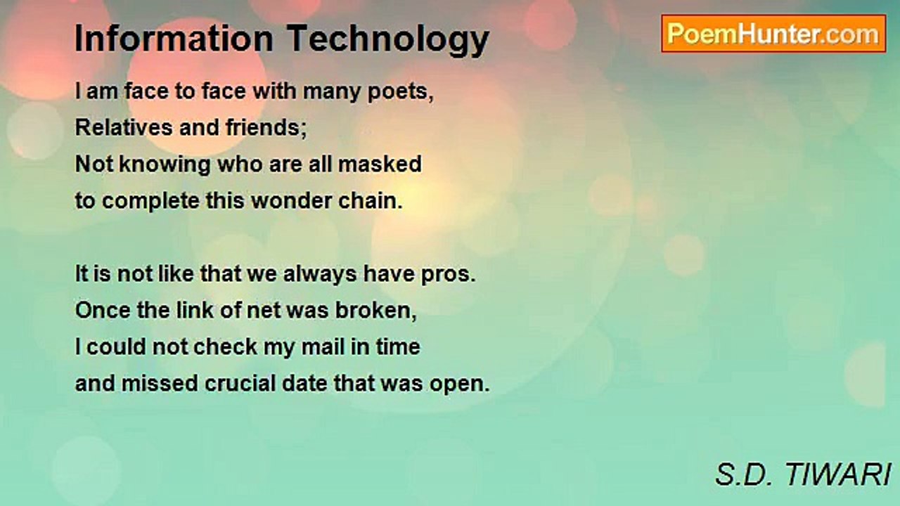 S.D. TIWARI - Information Technology