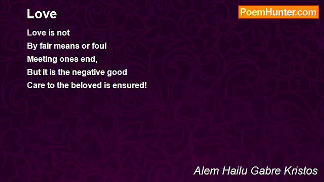 Alem Hailu Gabre Kristos - Love