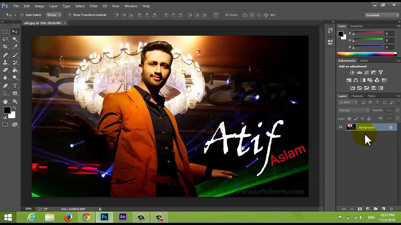 Make Sketch in Photoshop in Urdu and Hindi