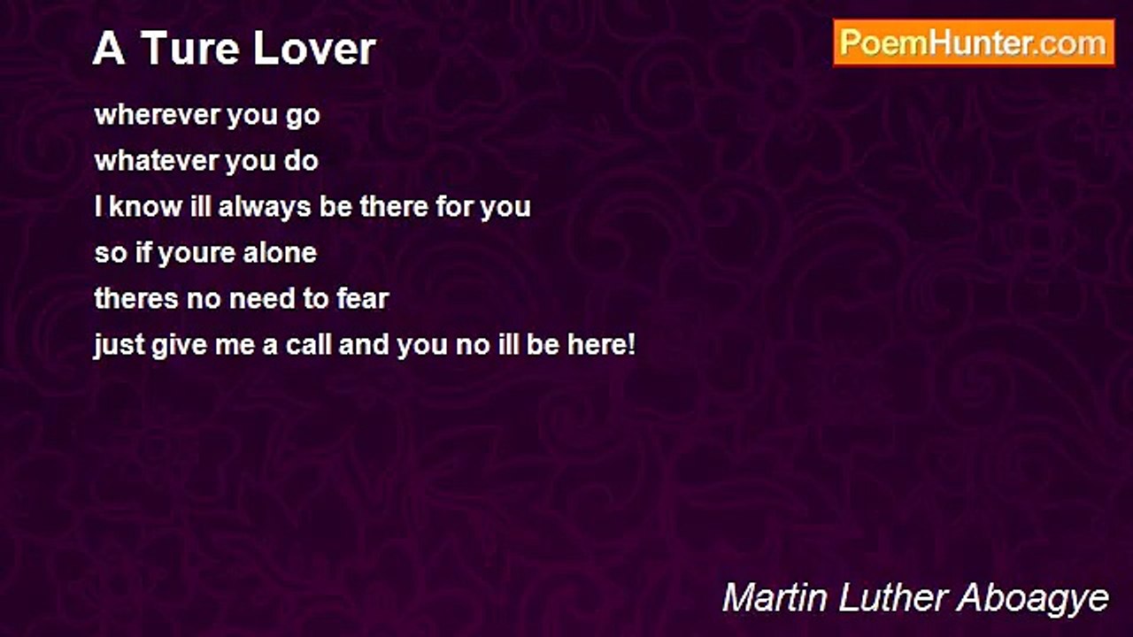 Martin Luther Aboagye - A Ture Lover