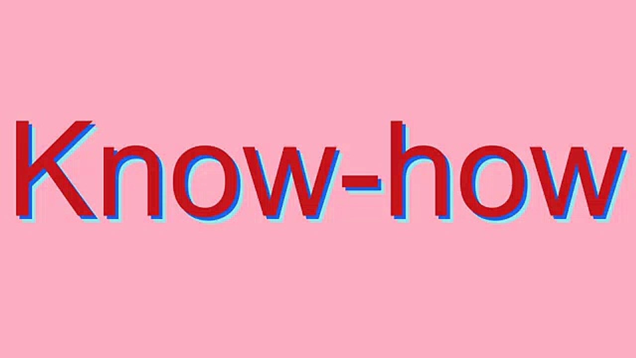 Master the Correct Pronunciation of 'Know-how' 🔊