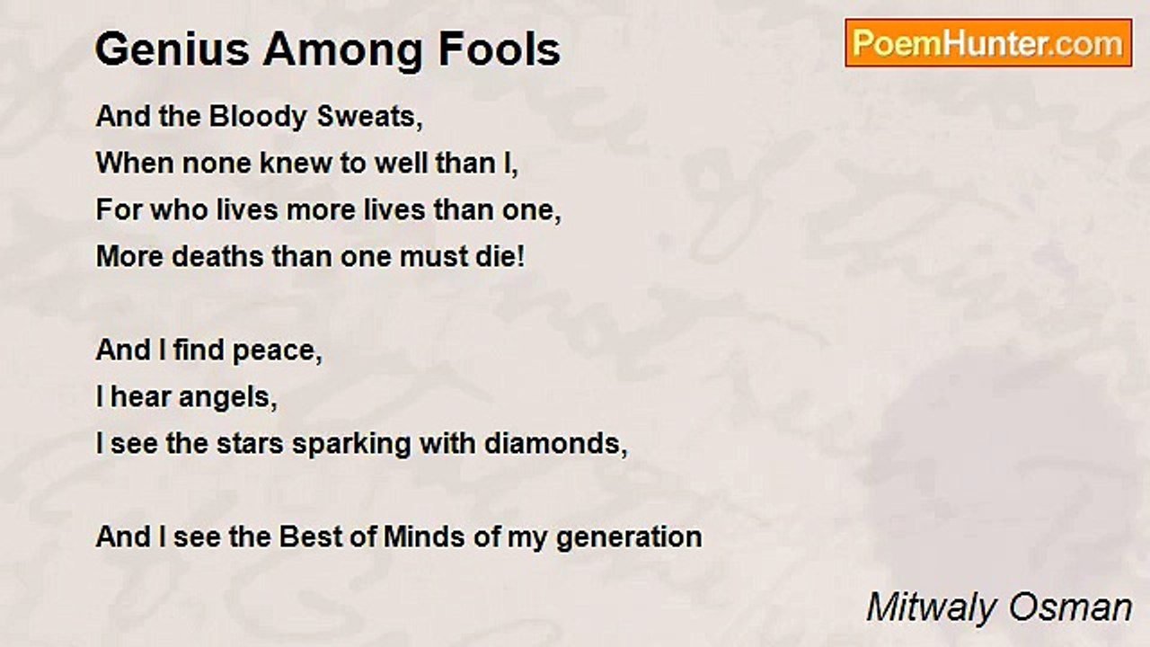 Mitwaly Osman - Genius Among Fools