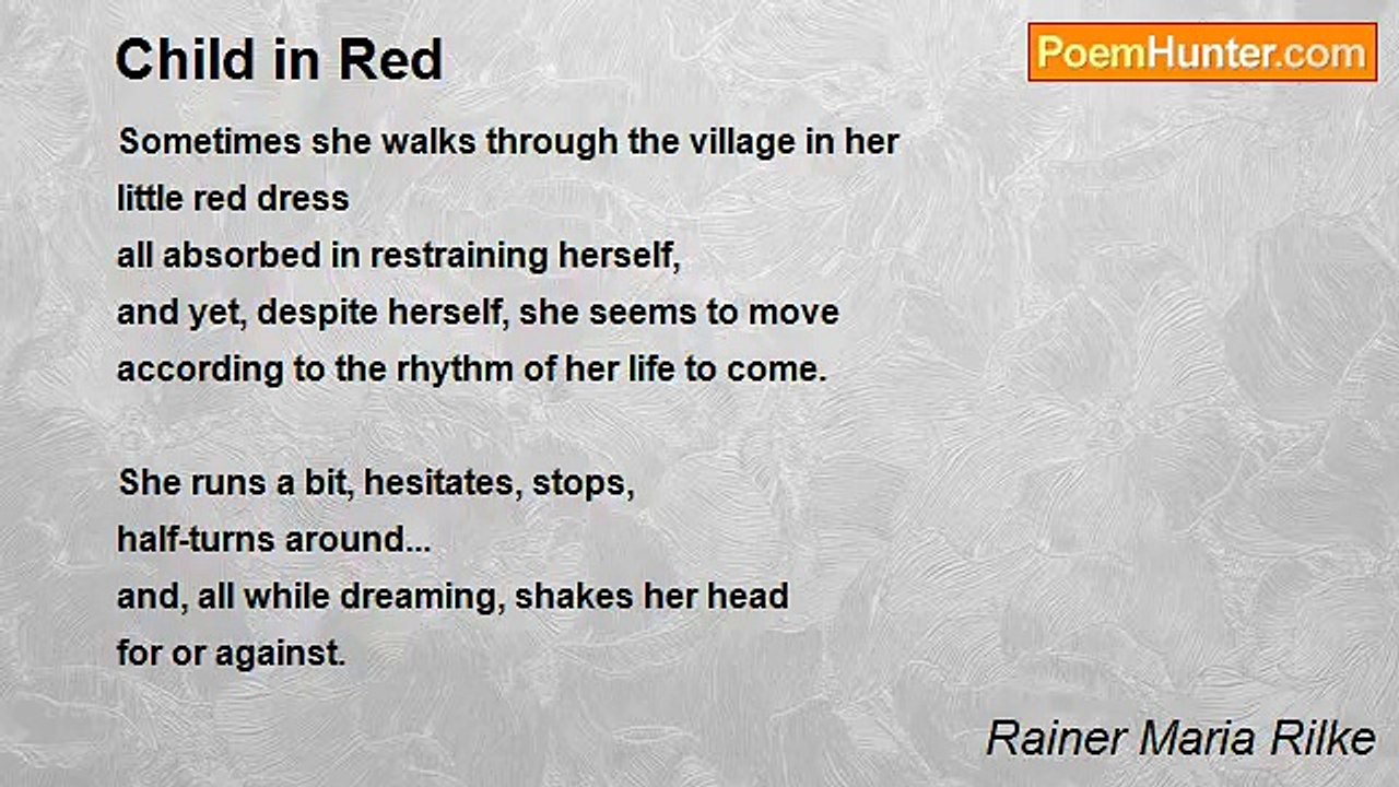 Rainer Maria Rilke - Child in Red