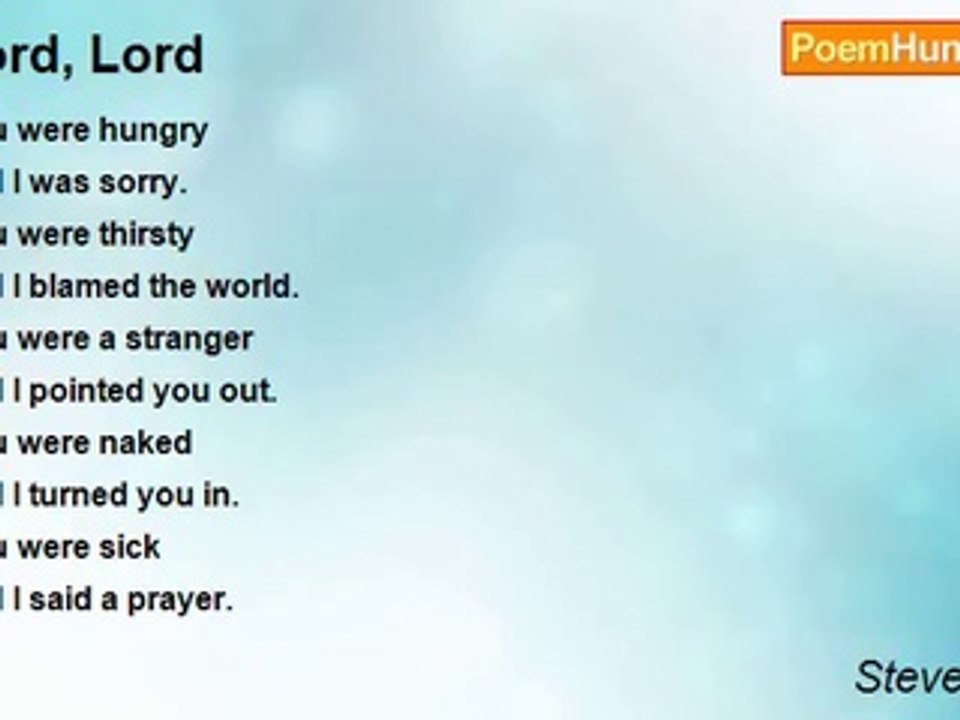 Steve Turner - Lord, Lord