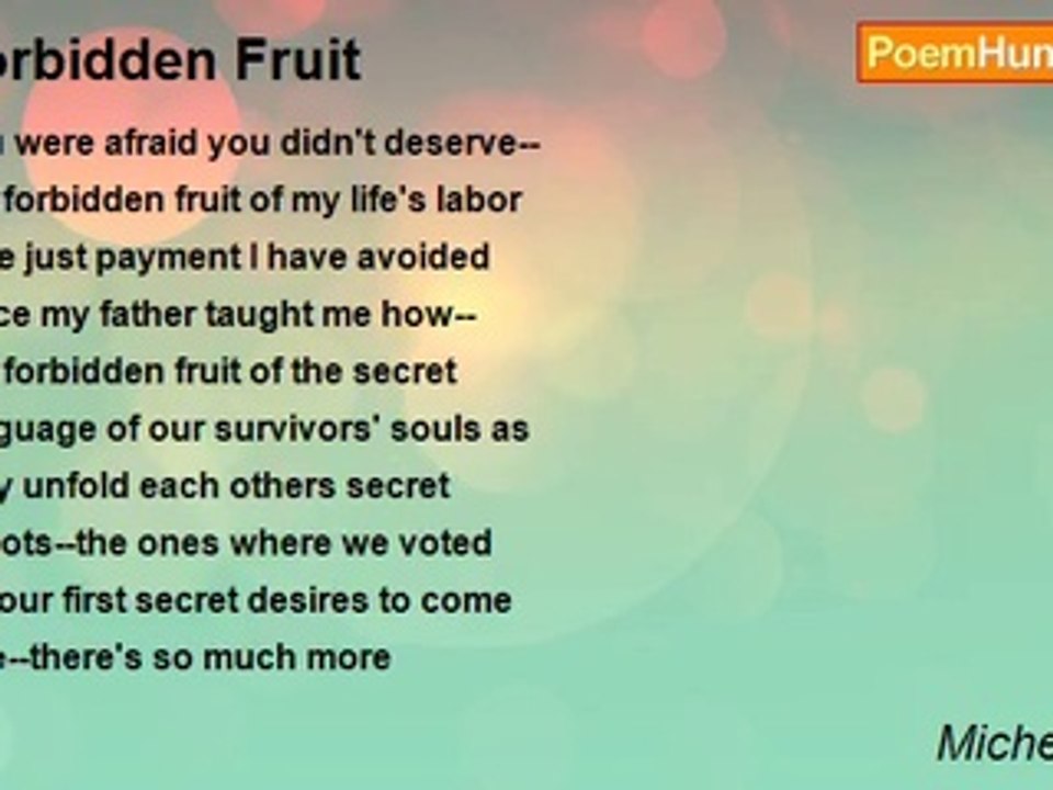 Micheal Lally - Forbidden Fruit