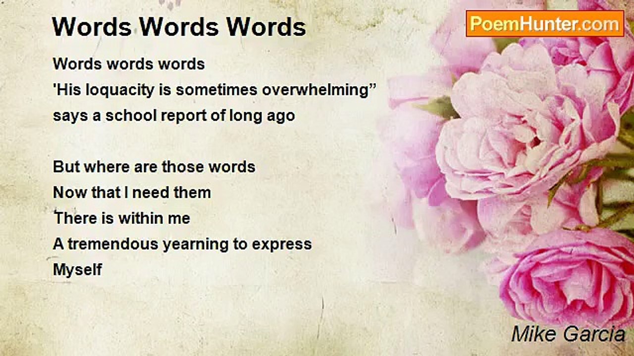 Mike Garcia - Words Words Words