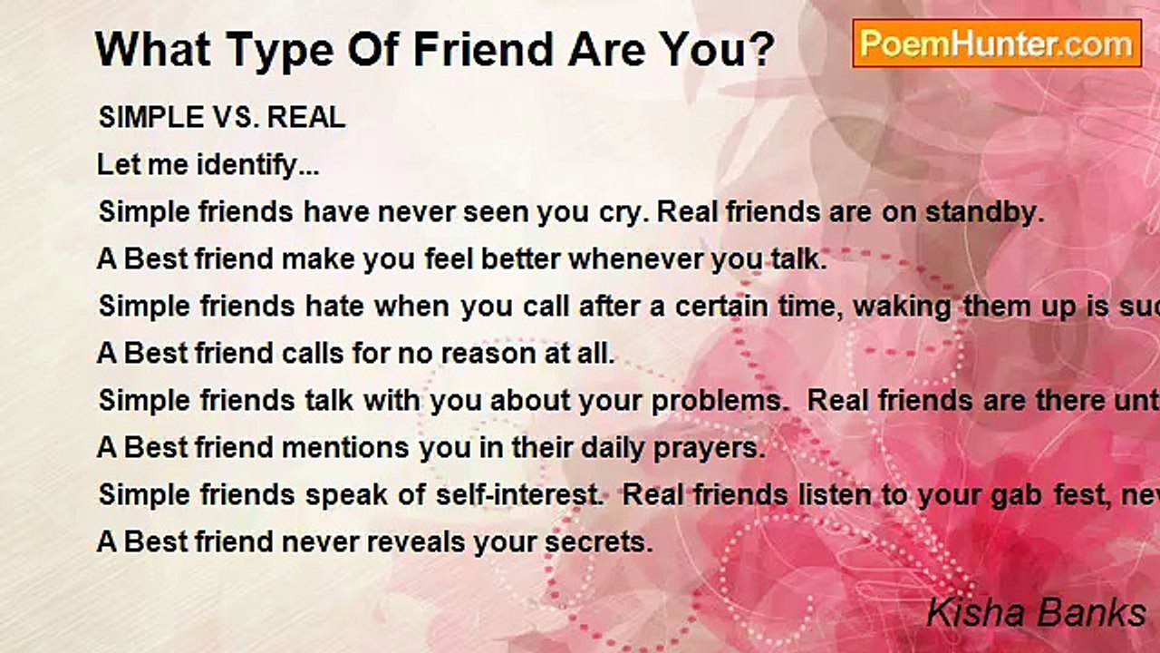 Kisha Banks - What Type Of Friend Are You?