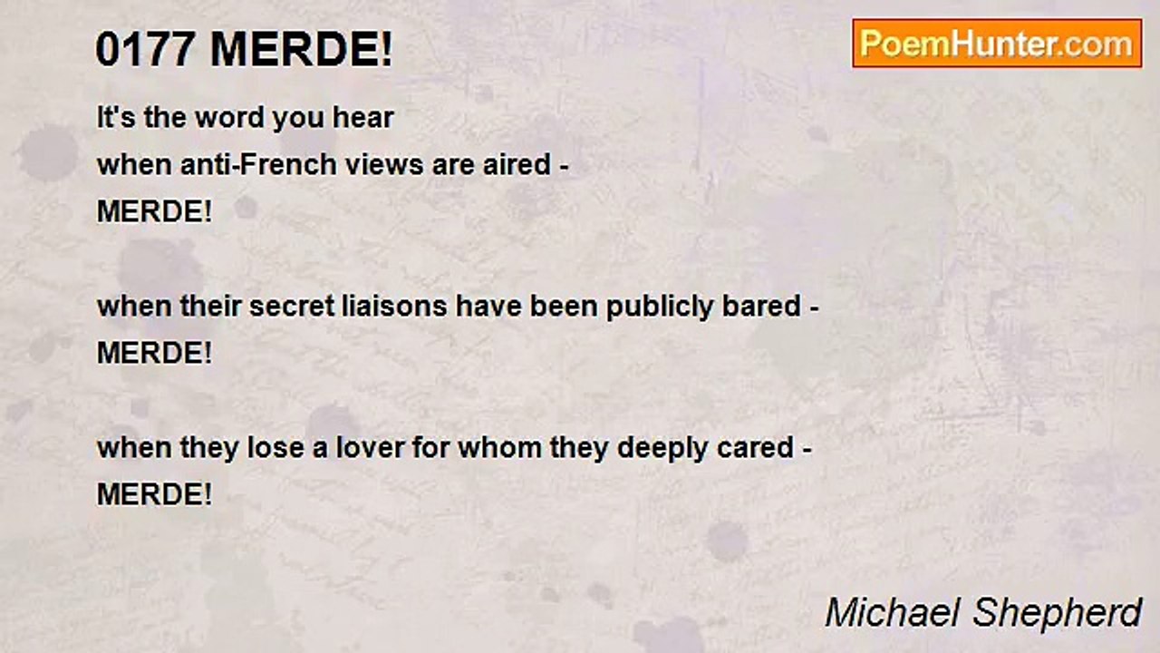 Michael Shepherd - 0177 MERDE!