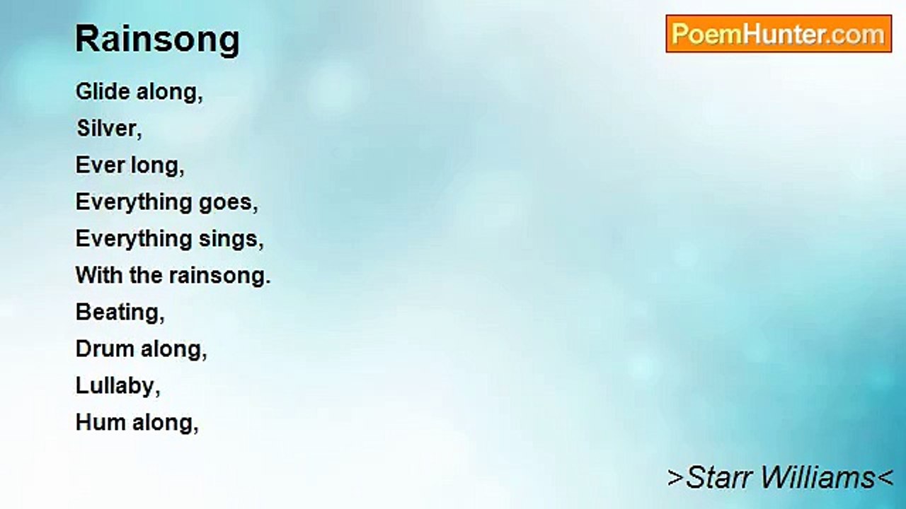 >Starr Williams< - Rainsong