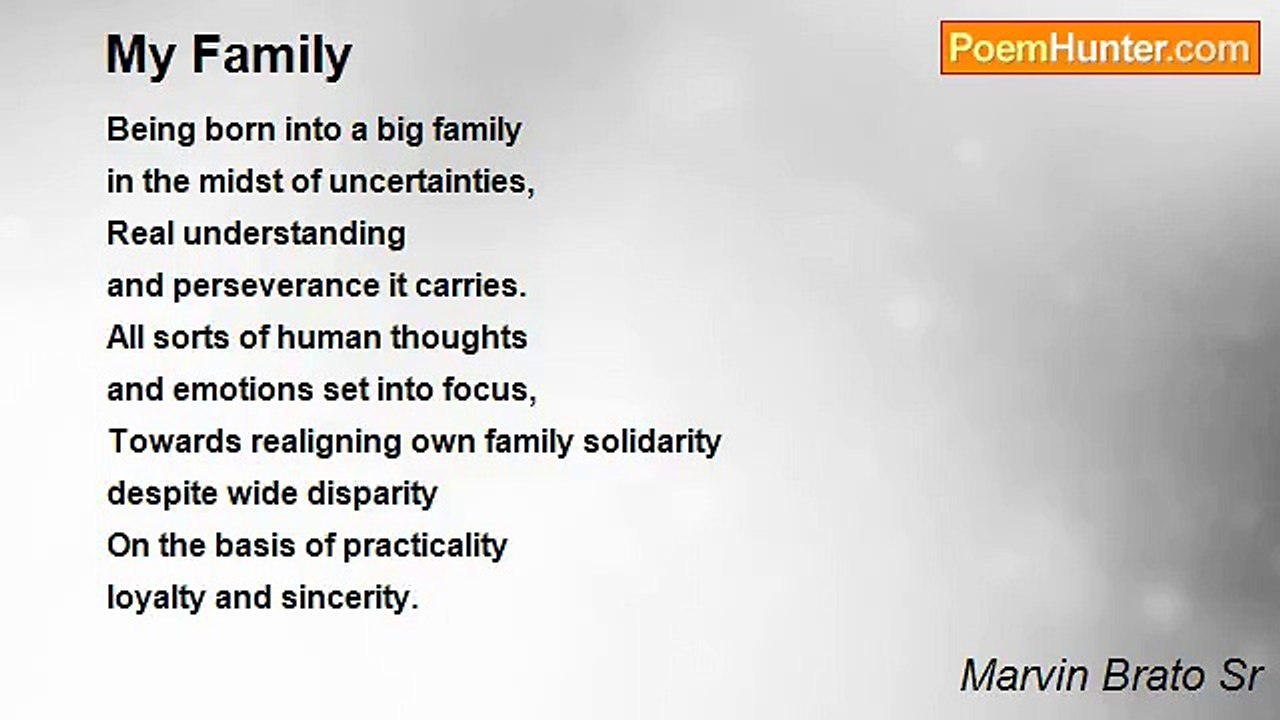 Marvin Brato Sr - My Family