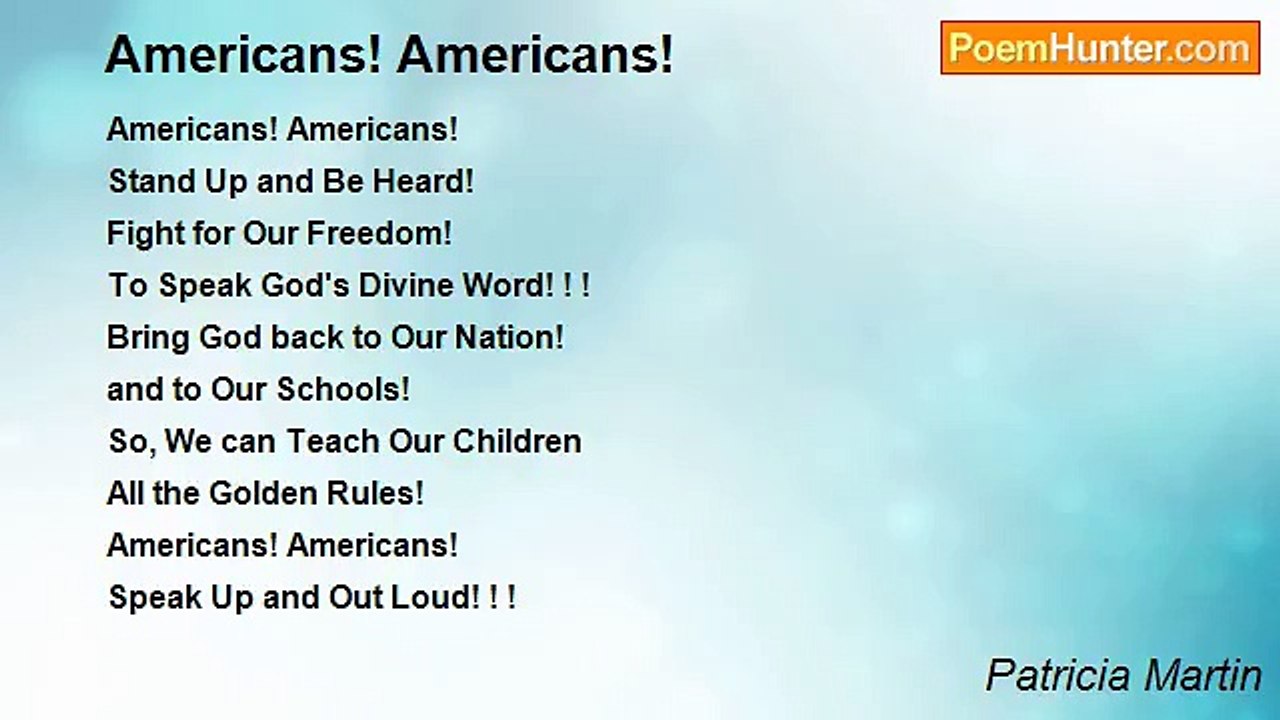 Patricia Martin - Americans! Americans!
