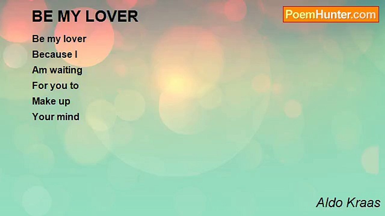Aldo Kraas - BE MY LOVER