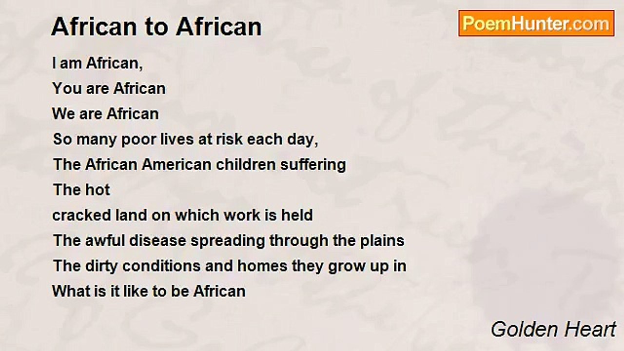 Golden Heart - African to African