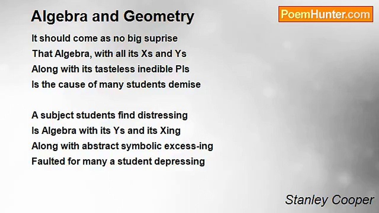 Stanley Cooper - Algebra and Geometry