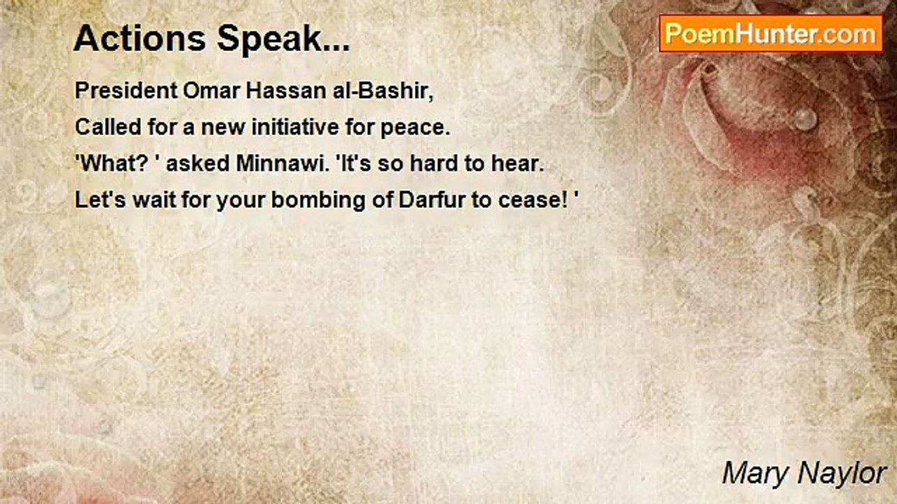 Mary Naylor - Actions Speak...