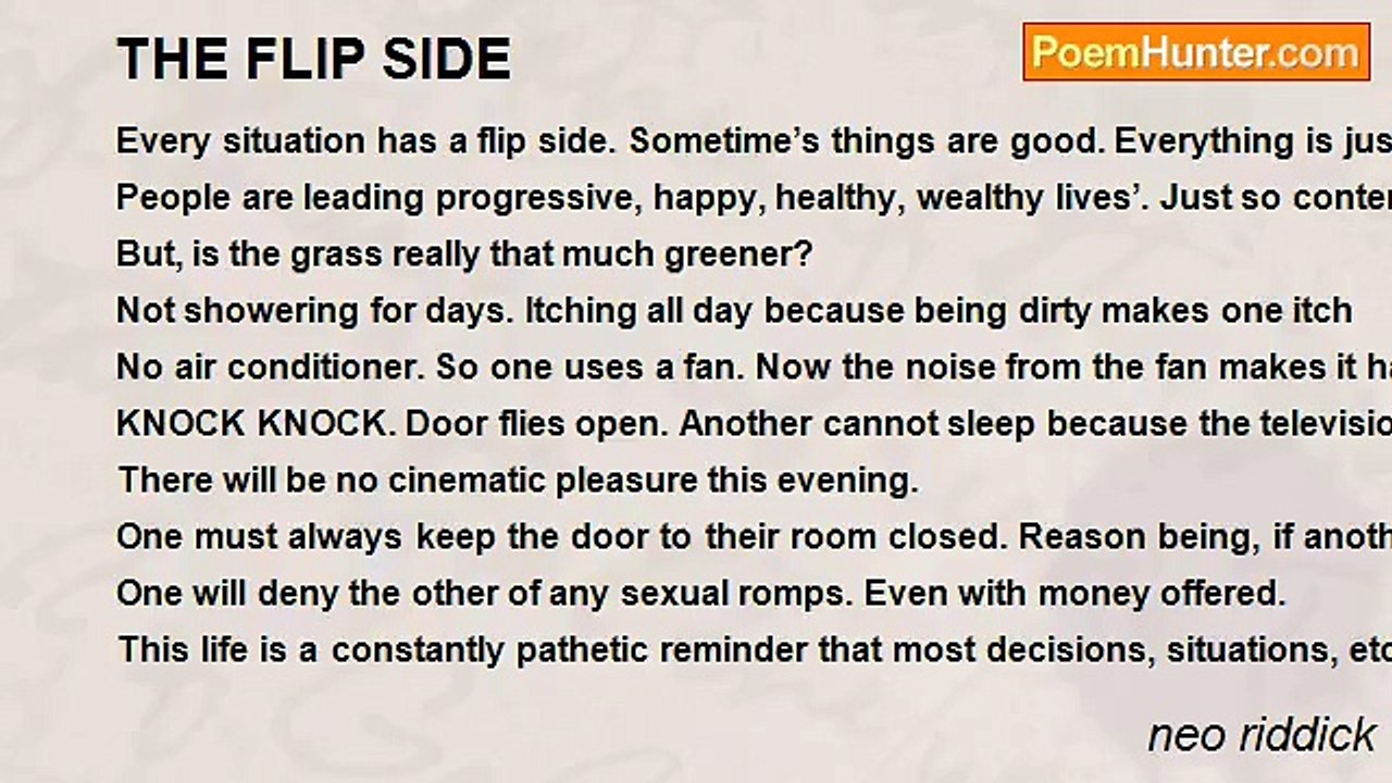 neo riddick - THE FLIP SIDE