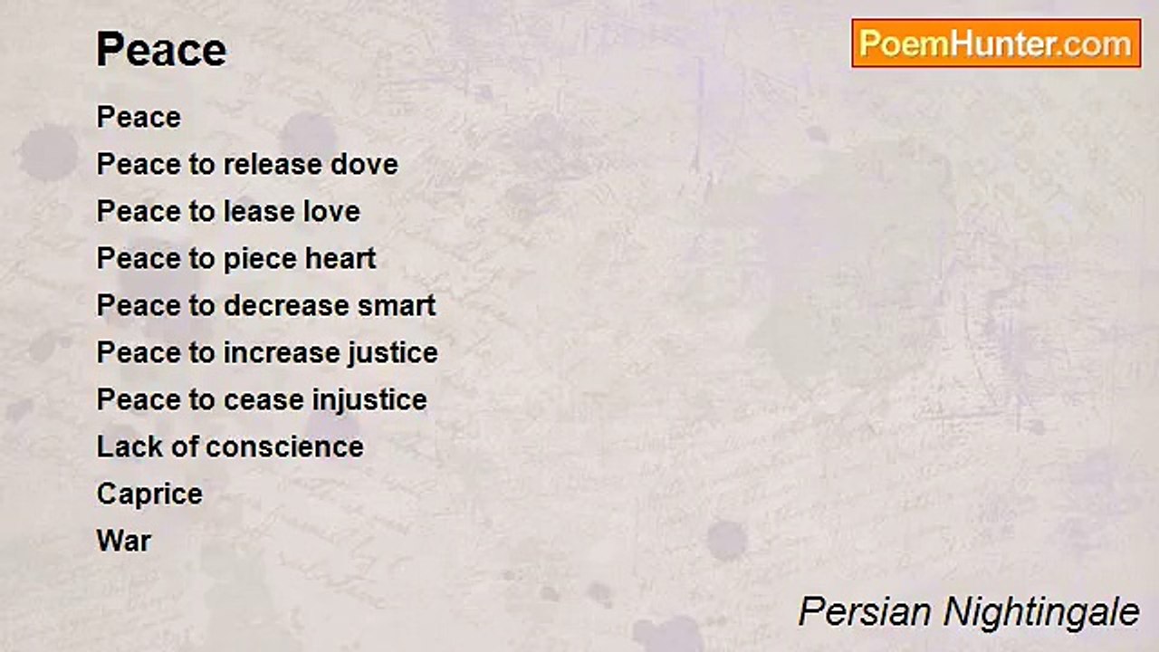 Persian Nightingale - Peace