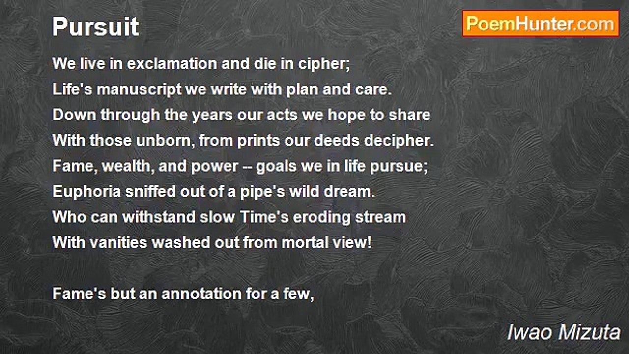 Iwao Mizuta - Pursuit