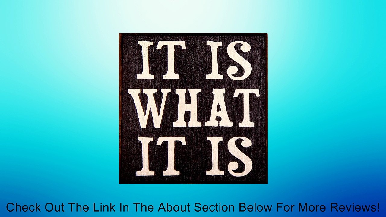 My Word Block Sign, 5 by 5-Inch, It is What it Is Review