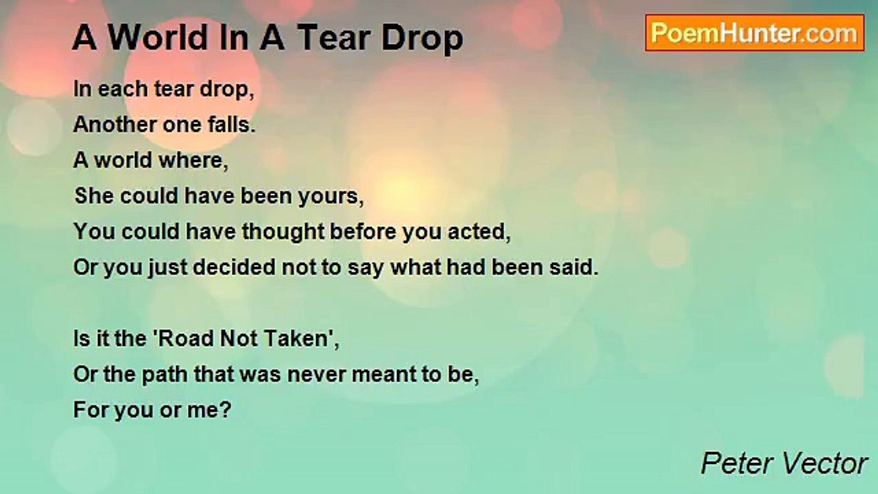 Peter Vector - A World In A Tear Drop