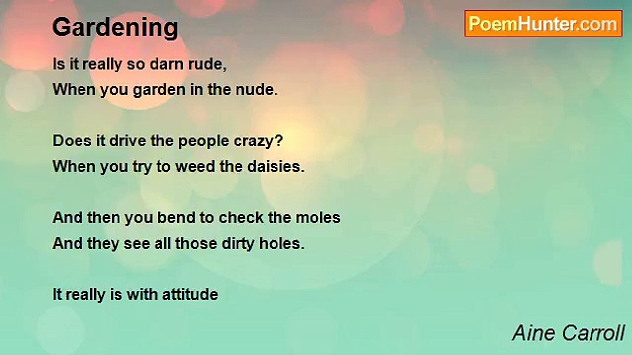 Aine Carroll - Gardening