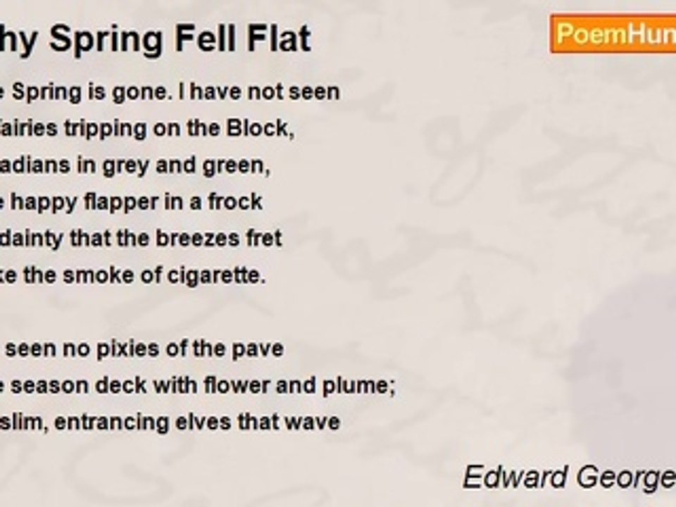 Edward George Dyson - Why Spring Fell Flat
