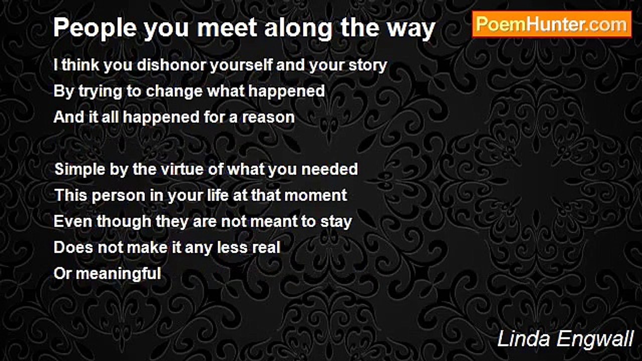 Linda Engwall - People you meet along the way