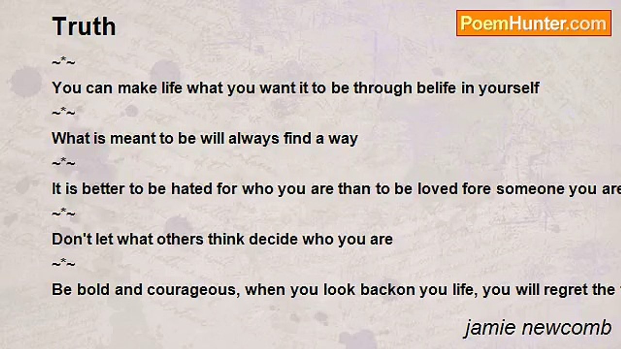 jamie newcomb - Truth