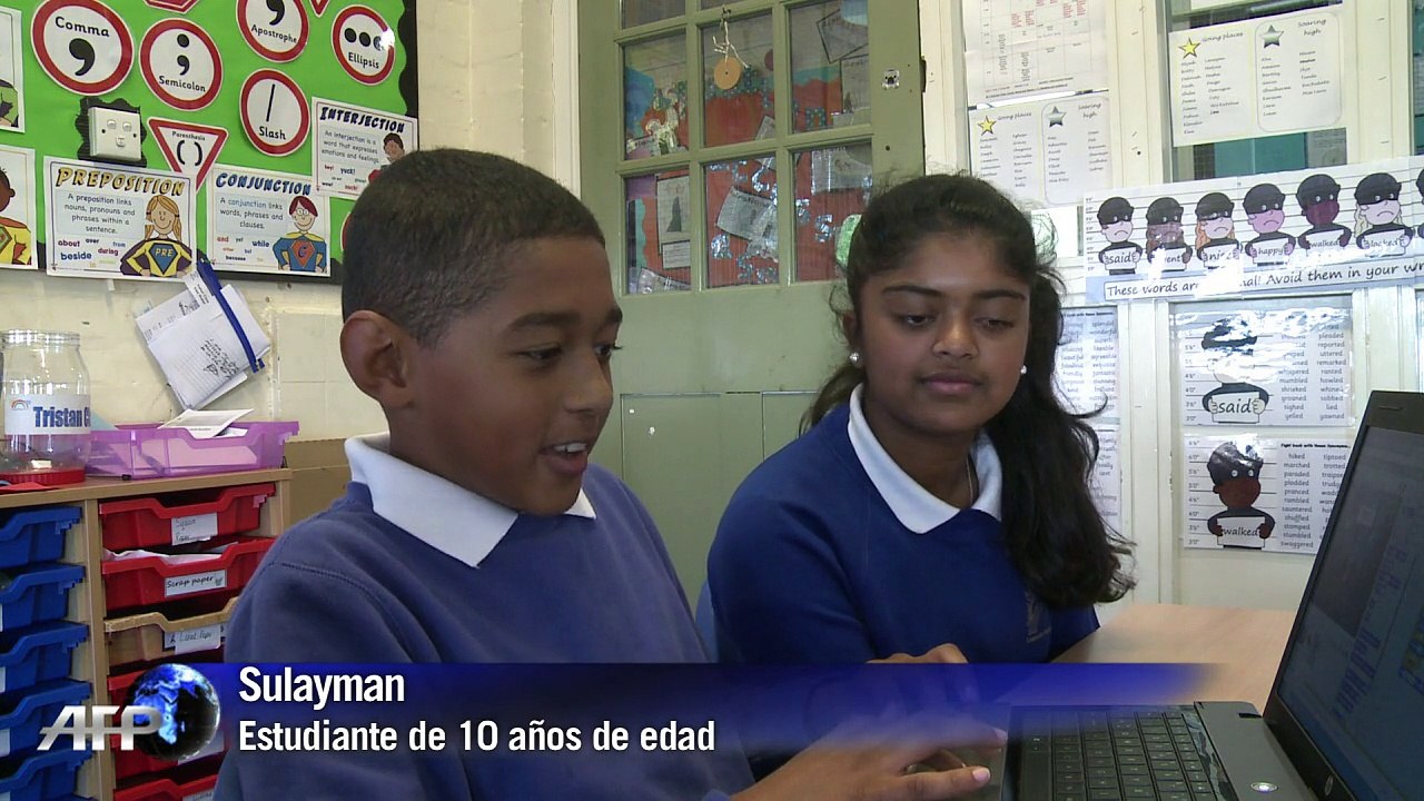 Los niños británicos aprenden a programar