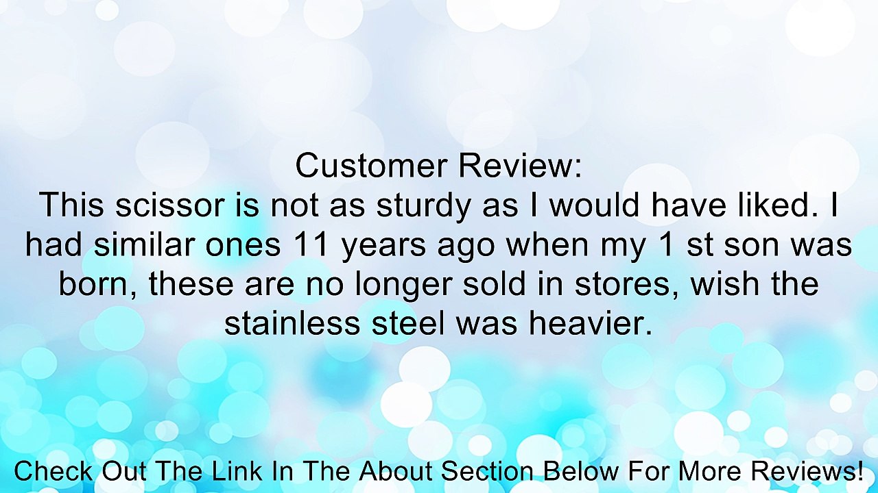 Eliza Baby Scissors, 3.5 Inch, Stainless Steel, Curved Review