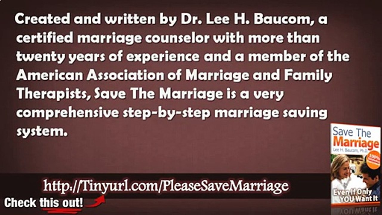 Save The Marriage System PDF - Save The Marriage System Download