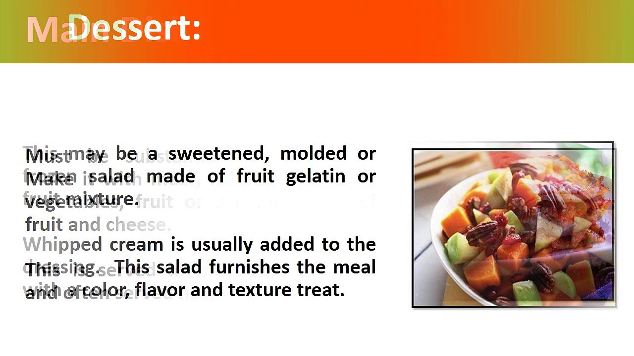 Four Main Types of Salads