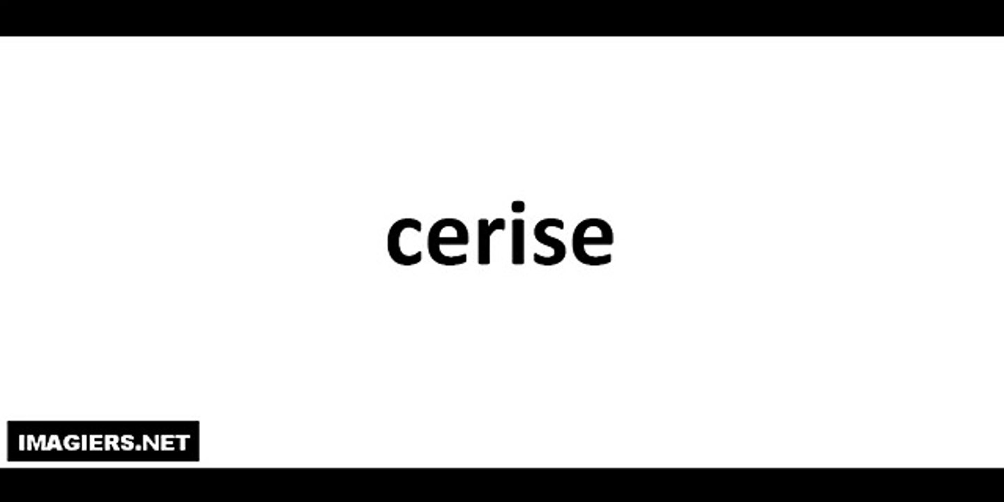 Pronunciation of 'Cerise' (Cherry) in French