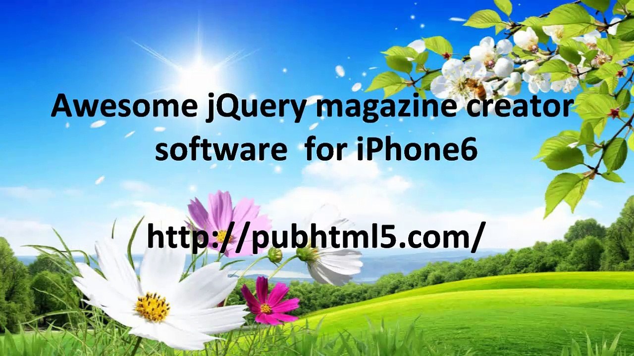 Powerful jQuery magazine creator software for iPhone6