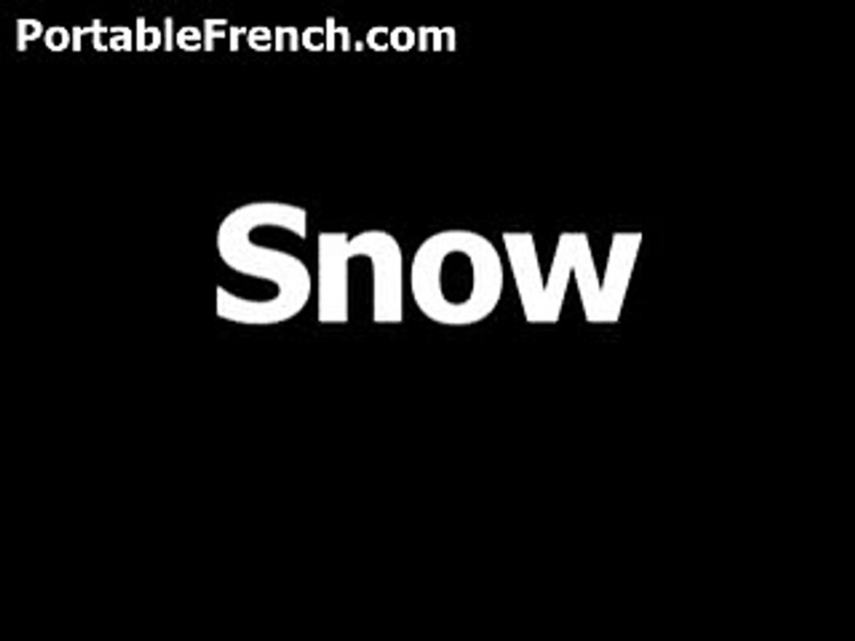 Pronunciation of 'Neige' (Snow) in French